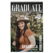 Calendrier Graduate Trendy Magazine Couverture Diplôme Photo (Protection)