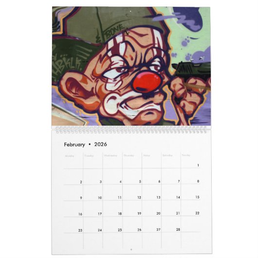 Calendrier Graffiti 2021 (Feb 2026)