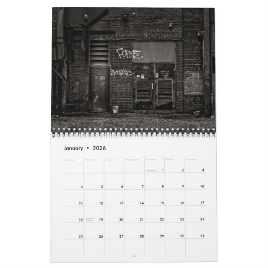 Calendrier Graffiti Alleyway No 3 (Jan 2026)