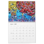 Calendrier Graffiti coloré peignant Street Art 2017 (Mar 2027)
