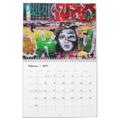 Calendrier Graffiti coloré peignant Street Art 2017 (Feb 2027)