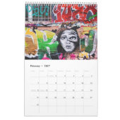 Calendrier Graffiti coloré Peinture Street Art 2017 (Feb 2027)
