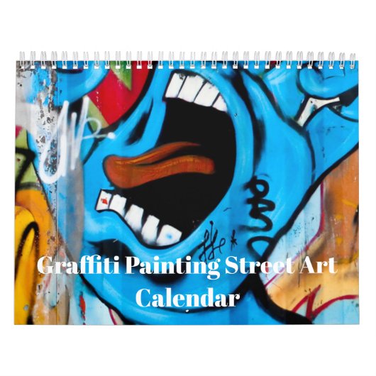 Calendrier Graffiti coloré Peinture Street Art 2025 (Protection)