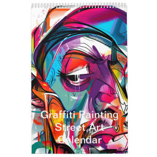 Calendrier Graffiti coloré Peinture Street Art 2025