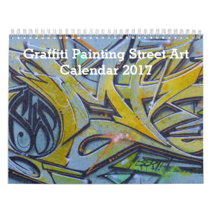Calendrier Graffiti coloré Peinture Street Art 2025