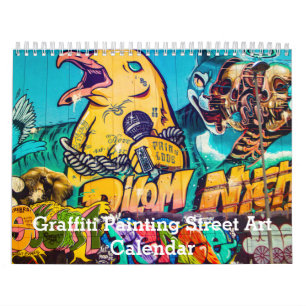 Calendrier Graffiti coloré Peinture Street Art 2025