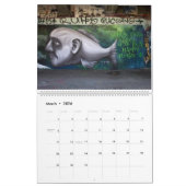 Calendrier Graffiti de création bizarre 2024 (Mar 2026)