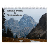 Calendrier grand de Teton et de Yellowstone (Protection)