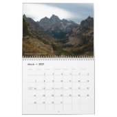 Calendrier grand de Teton et de Yellowstone (Mar 2027)