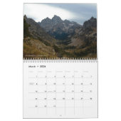 Calendrier grand de Teton et de Yellowstone (Mar 2026)