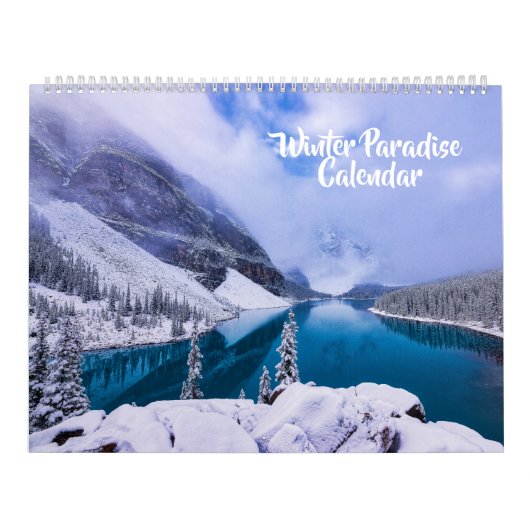 Calendrier Grand Format Paradis d'Hiver (Protection)