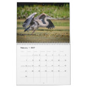 Calendrier Grand Héron bleu 2026 (Feb 2027)