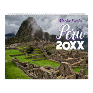 Calendrier Grand Machu Picchu Pérou Pittoresque Wall Calendri