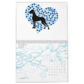 Calendrier Grande carte graphique Dane (Mar 2027)