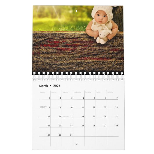 Calendrier Grandes photos modernes et simples 2021 (Mar 2026)