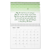 Calendrier graphique de la ménagerie de la chouett (Mar 2027)