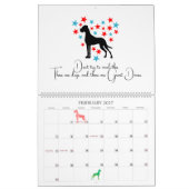 Calendrier graphique du Grand Danois (Feb 2027)