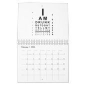 Calendrier Graphique oculaire floue (Feb 2026)