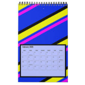 Calendrier graphique rétrographique lumineux et co (Feb 2026)