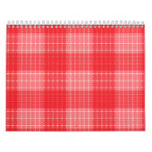 Calendrier Graphiques floraux rouges et roses avec géraniums  (Protection)