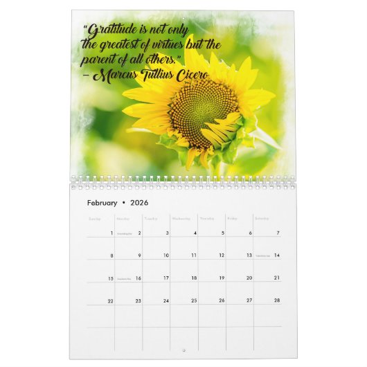 Calendrier Gratitude  (Feb 2026)