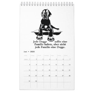 Calendrier Great Dane Calendar Citations blanches