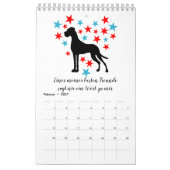 Calendrier Great Dane Calendar Citations blanches (Feb 2027)
