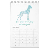 Calendrier Great Dane Calendar Citations blanches (Mar 2026)