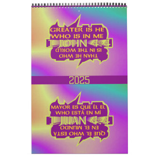 Calendrier Greater is He© - Esp & Eng Calendar