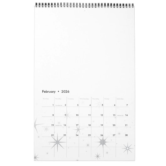 Calendrier Greater is He© - Esp & Eng Calendar (Feb 2026)