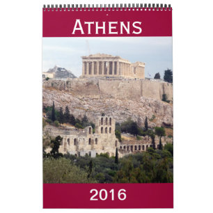 Calendrier Grec 2016 d'Athènes