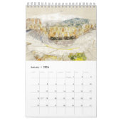 Calendrier grec des croquis 2025 (Jan 2026)