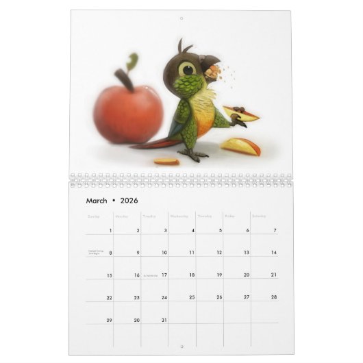 Calendrier Green Cheek Conure Parrot 2021 (Mar 2026)