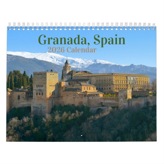 Calendrier Grenade, Espagne 2026 (Protection)
