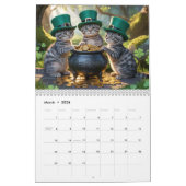 Calendrier Grey Tabby Calendar (Mar 2026)