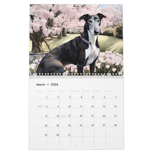 Calendrier Greyhounds 2026 (Mar 2026)