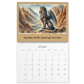 Calendrier Griffons, Dragons et paysages désolés (Jan 2027)