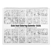 Calendrier Gros escargot 2026 Coloration (Protection)