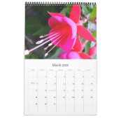 Calendrier Gros plan des fleurs 2021 (Mar 2026)
