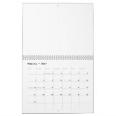 Calendrier Gros plan d'une manche blanche faite d'un p lisse (Feb 2027)