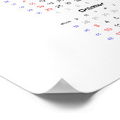 Calendrier Guêpe 2021 Poster - Début le dimanche (Coin)