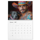 Calendrier Guerriers et héros de chiens Pitbull (Feb 2027)