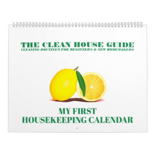 Calendrier Guide de la maison propre Mon premier ménage
