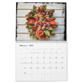 Calendrier Guirlandes de Williamsburg colonial (Feb 2027)