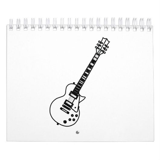 Calendrier Guitar Line Drawing (Protection)