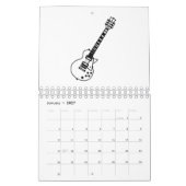 Calendrier Guitar Line Drawing (Jan 2027)