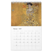 Calendrier Gustav Klimt (Feb 2027)