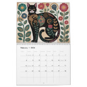Calendrier Gustav Klimt Cats 2026 Wall Calendar – Art Nouveau (Feb 2026)