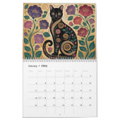 Calendrier Gustav Klimt Cats 2026 Wall Calendar – Art Nouveau (Jan 2026)
