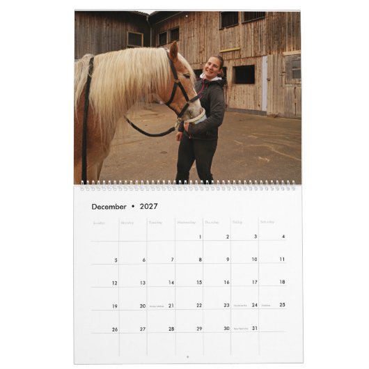 Calendrier Haflinger (Dec 2027)